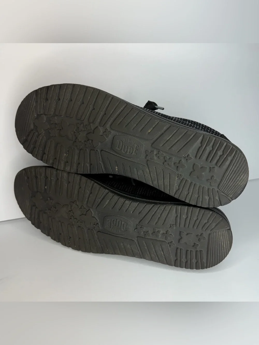 HEY DUDE Wally Slip Stretch Sox Size 14 Men Slip On Loafer Shoes Black